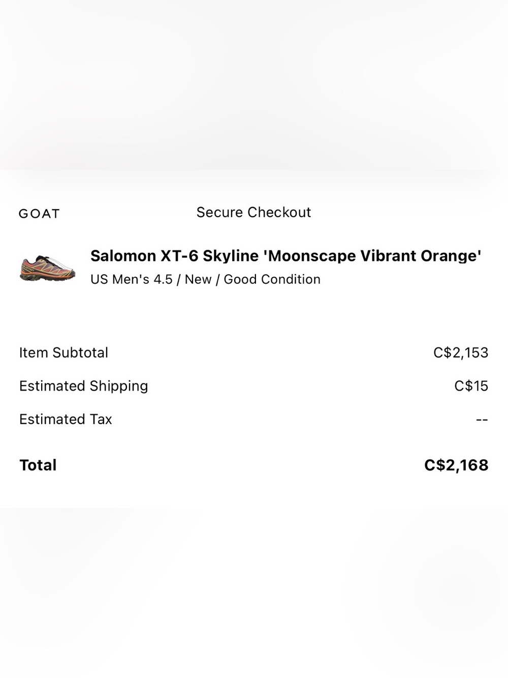 Salomon XT-6 Skyline Moonscape Sneakers - Picture 11 of 11